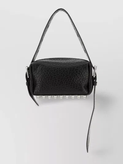 Alexander Wang Black Leather Small Ricco Shoulder Bag