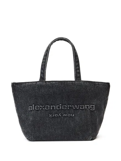 Alexander Wang Small Punch Denim Shopping Bag
