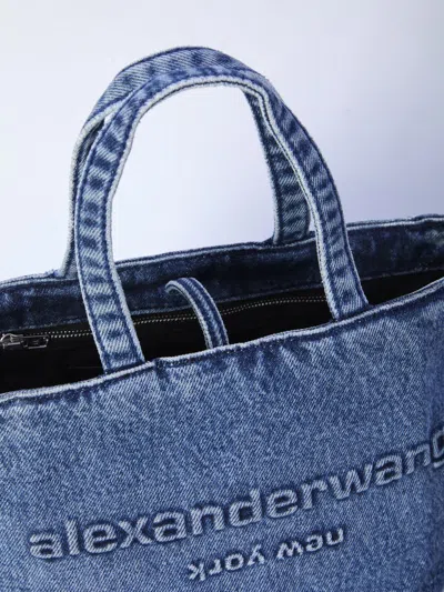 Alexander Wang Small Punch Tote Bag In Blue