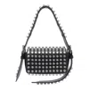 Alexander Wang Small Ricco Studded Leather Shoulder Bag In Black