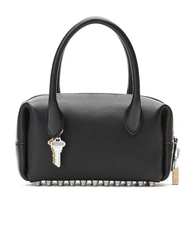 Alexander Wang Small Roux Studded Tote Bag In Black
