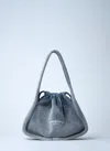 Alexander Wang Borsa A Mano Ryan Piccola In Velluto A Coste Avio Donna In Blue