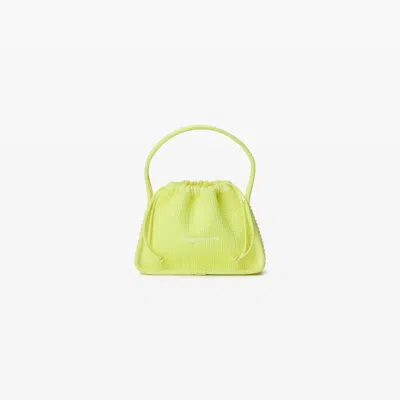 Alexander Wang Small Ryan Hotfix Bag In Fluo Yellow