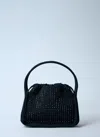 Alexander Wang Sapphire Glass Embellished Bag In Black