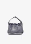 Alexander Wang Small Ryan Ribbed Shoulder Bag In Blue