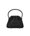 Alexander Wang Ryan Small Crystal Top-handle Bag In Black