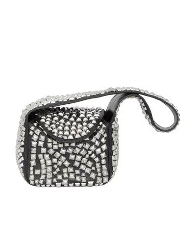 Alexander Wang Small Studded Hobo Shoulder Bag In Black