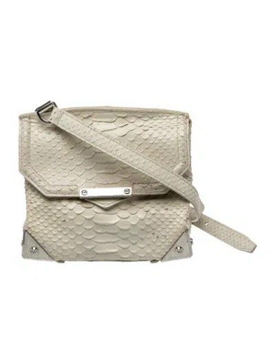 Pre-owned Alexander Wang Snakeskin Crossbody Bag In Neutral