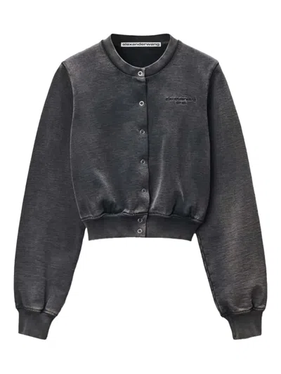 Alexander Wang Snap-buttons Crew-neck Sweatshirt