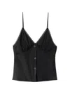Alexander Wang Silk Charmeuse Camisole In Black