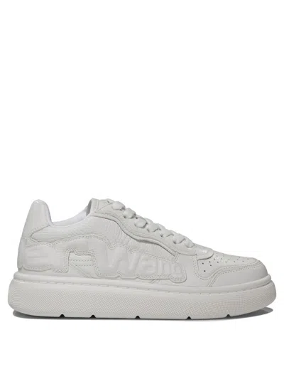 Alexander Wang White Leather Puff Sneakers