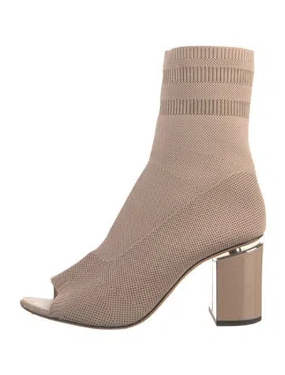 Pre-owned Alexander Wang Sock Boots In Neutral