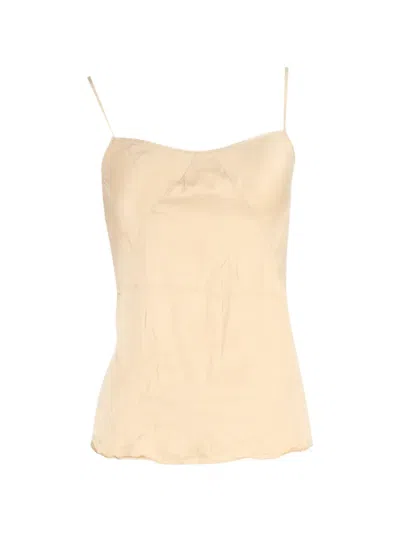 Pre-owned Alexander Wang Spaghetti-strap Tank-top In Neutral