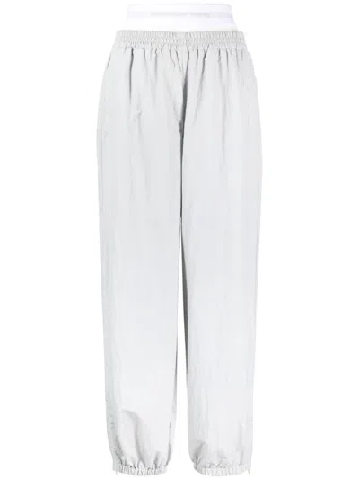 Alexander Wang Layered-design Track Pants In Microchip