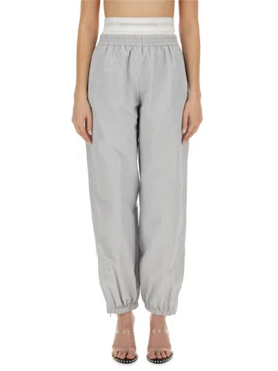 Alexander Wang Sports Pants With Integrated Underwear In Brown