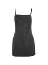 Alexander Wang Square Neck Mini Dress Charcoal