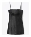 Alexander Wang Square-neck Minidress In Black