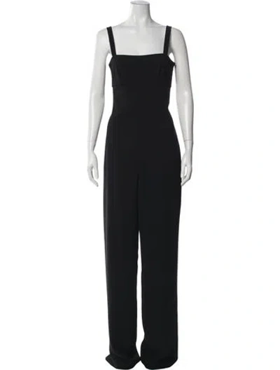 Pre-owned Alexander Wang Square Neckline Jumpsuit In Black
