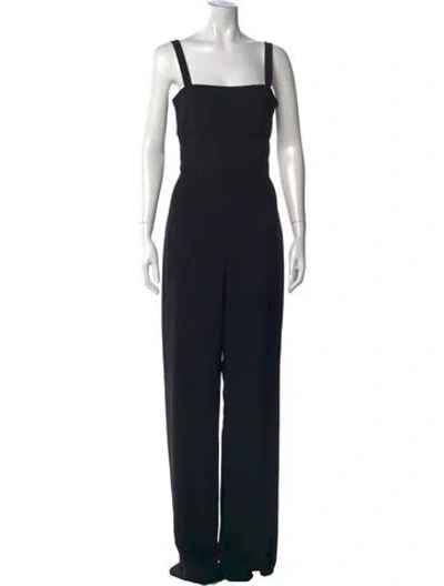 Pre-owned Alexander Wang Square Neckline Jumpsuit In Black