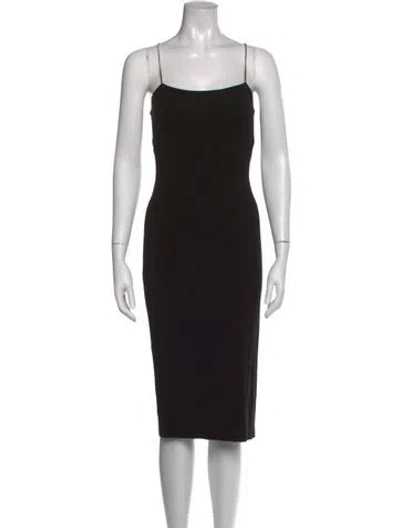 Pre-owned Alexander Wang Square Neckline Knee-length Dress In Black
