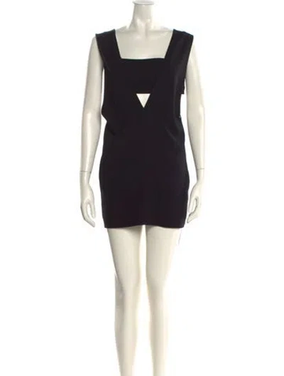Pre-owned Alexander Wang Square Neckline Mini Dress