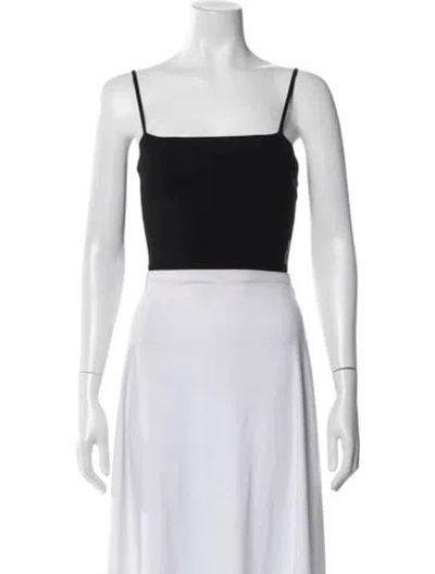 Pre-owned Alexander Wang Square Neckline Sleeveless Crop Top In White