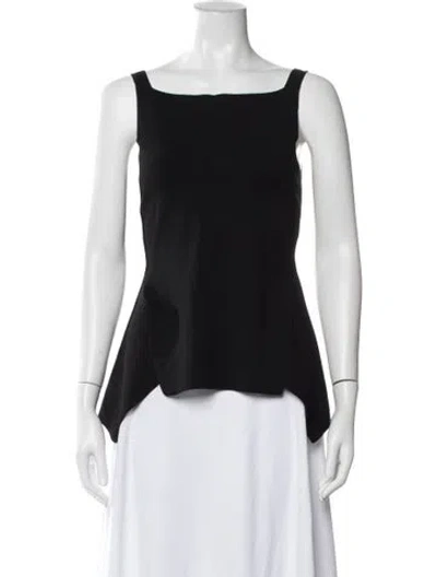 Pre-owned Alexander Wang Square Neckline Sleeveless Top In Black