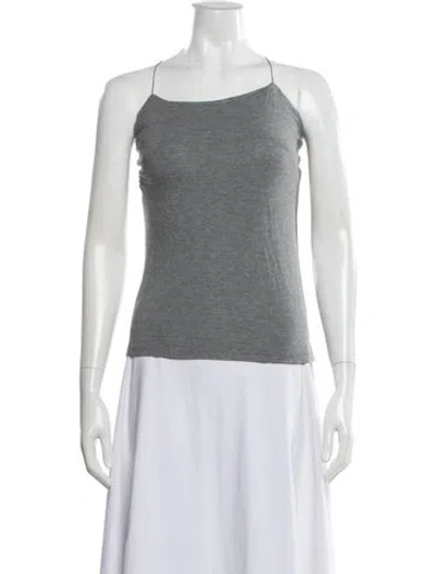 Pre-owned Alexander Wang Square Neckline Sleeveless Top In White
