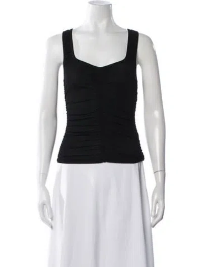 Pre-owned Alexander Wang Square Neckline Sleeveless Top In White