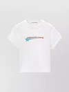 Alexander Wang Crystal Hotfix Star Jersey T-shirt In White