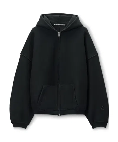 Alexander Wang Star Pattern Hoodie In Black
