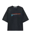 Alexander Wang Star Pattern T-shirt In Black