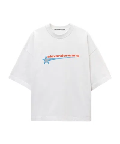 Alexander Wang Star Pattern T-shirt In White