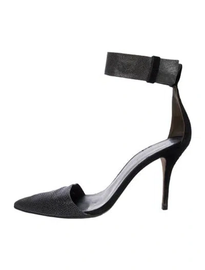 Pre-owned Alexander Wang Stingray D'orsay Pumps In Black
