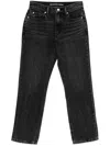 Alexander Wang Straight-leg Jeans In Black