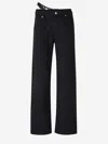 Alexander Wang Straight Cotton Jeans In Black