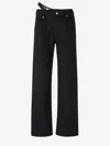Alexander Wang Straight Cotton Jeans In Black