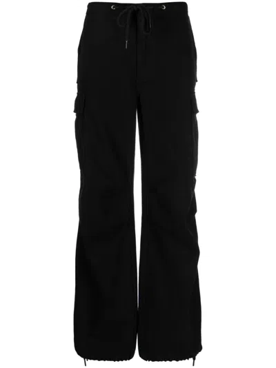 Alexander Wang Straight-leg Cargo Trousers In Schwarz