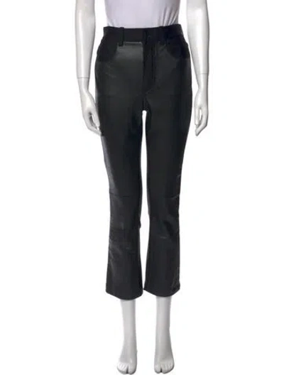 Pre-owned Alexander Wang Straight Leg Pants In Black