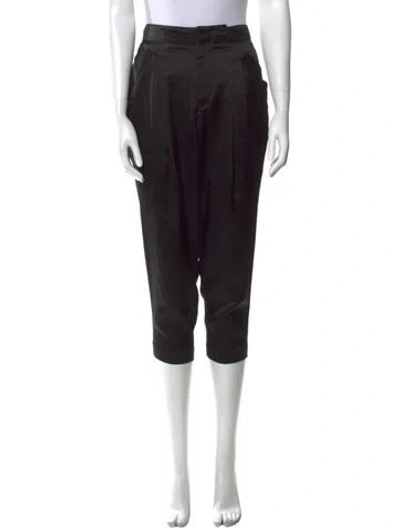 Pre-owned Alexander Wang Straight Leg Pants In Black
