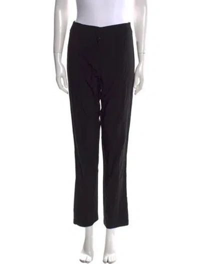Pre-owned Alexander Wang Straight Leg Pants In Black