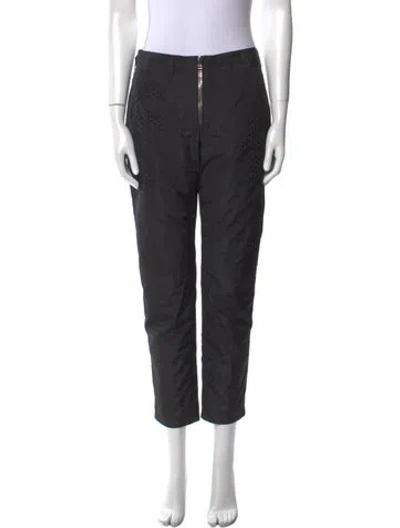 Pre-owned Alexander Wang Straight Leg Pants In Black