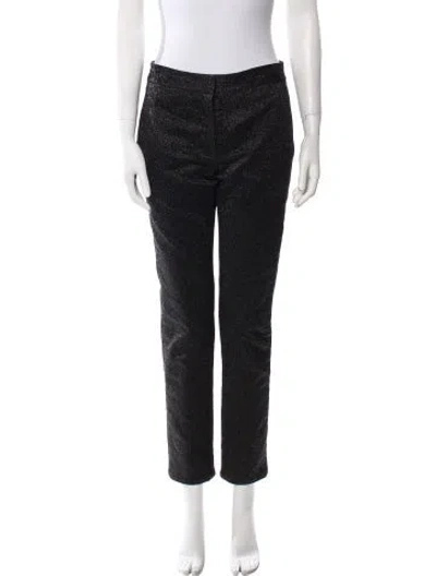 Pre-owned Alexander Wang Straight Leg Pants In Black