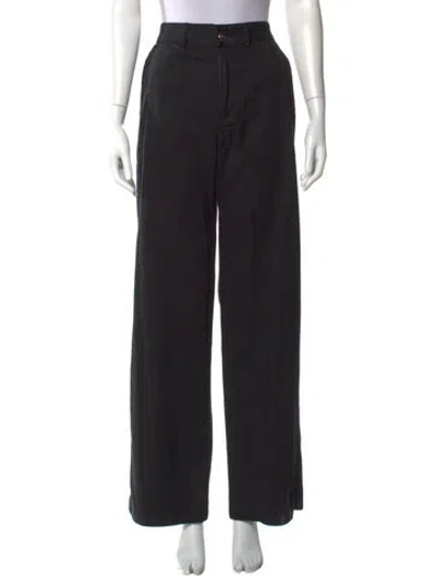 Pre-owned Alexander Wang Straight Leg Pants In Black