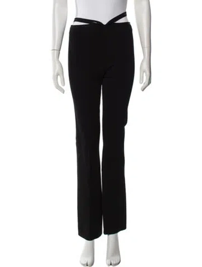 Pre-owned Alexander Wang Straight Leg Pants In Black