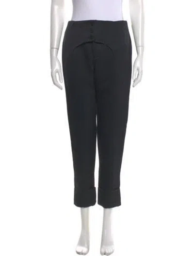 Pre-owned Alexander Wang Straight Leg Pants In Black