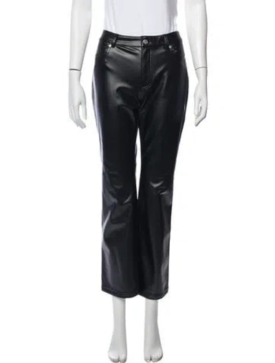 Pre-owned Alexander Wang Straight Leg Pants In Black