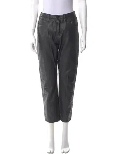Pre-owned Alexander Wang Straight Leg Pants In Black