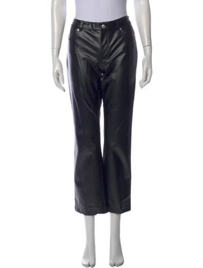 Pre-owned Alexander Wang Straight Leg Pants In Black