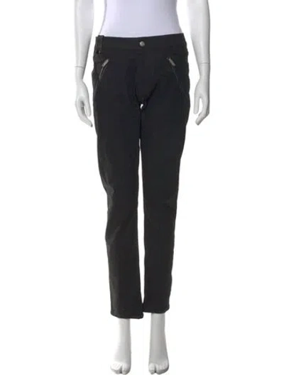 Pre-owned Alexander Wang Straight Leg Pants In Black